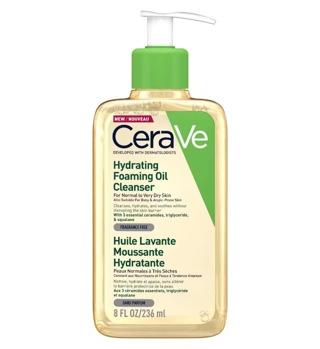 CERAVE Hydrating Foaming Oil Cleanser for Dry Skin 236ml