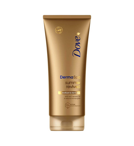 DOVE DermaSpa Summer Revived Gradual Self Tan Body Lotion 200ml - Medium To Dark