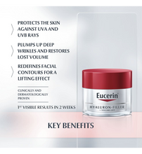 Load image into Gallery viewer, EUCERIN Hyaluron-Filler + Volume-Lift Day Cream SPF15 50ml

