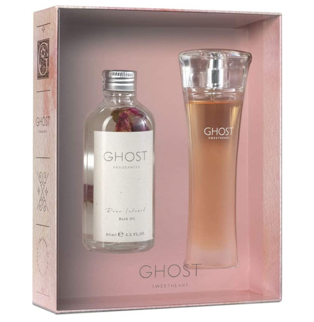 GHOST Sweetheart Gift Set - 30ml EDT + 95ml Rose Infused Bath Oil